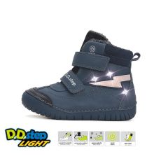 Dětská zimní obuv D.D.step W050-42707B blikací